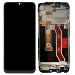 Ecran Lcd + Vitre tactile avec châssis noir Realme 7i (Officiel)
