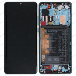 Ecran LCD + Vitre Tactile (Avec Châssis) Bleu Aurora Huawei P30 Pro (Compatible)