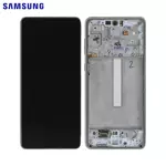 Ecran OLED + Vitre tactile Samsung A73 5G Blanc (Officiel)