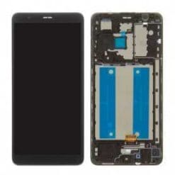 Ecran LCD + Vitre Tactile + Châssis Noir Samsung Galaxy A01 Core A013F (Officiel)