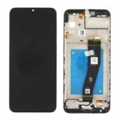 Ecran LCD + Vitre Tactile + Châssis Noir Samsung Galaxy A03s A037G_EU (officiel)