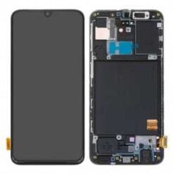 Ecran LCD + Vitre Tactile + Châssis Noir Samsung Galaxy A40 A405F (Officiel)