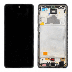 Ecran LCD + Vitre Tactile + Châssis Noir Samsung Galaxy A72 4G A725F A725M (Officiel) Sans Batterie