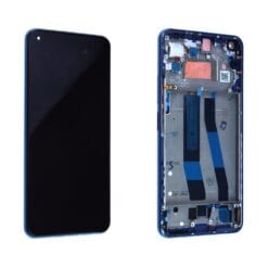 Ecran LCD + vitre tactile + châssis Bleu Xiaomi Mi 11 Lite 4G (officiel)