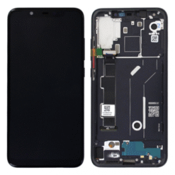 Ecran LCD + vitre tactile + châssis Noir Xiaomi Mi 8 (officiel)