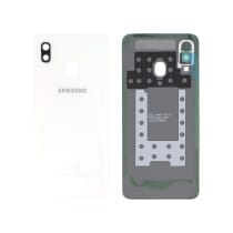 Vitre arrière + vitre caméra Blanche Samsung Galaxy A40 (Officiel)