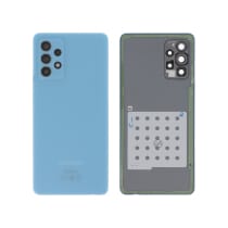 Vitre arrière + vitre caméra Bleue Samsung Galaxy A72 (Officiel)