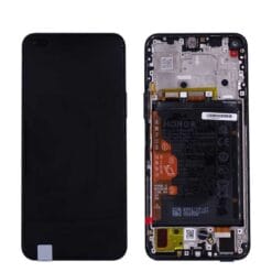 Ecran LCD + Vitre tactile (avec chassîs) + Batterie Noir Honor 50 Lite (Officiel)
