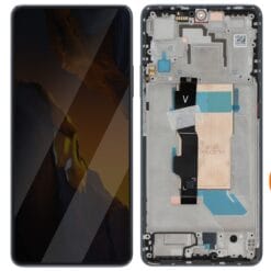 Ecran LCD + Vitre tactile (avec châssis) Noir Xiaomi Poco F5 (Officiel)