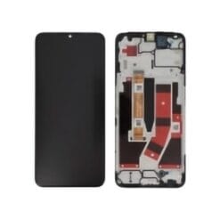 Ecran LCD + vitre tactile + châssis noir Oppo A77 5G (Officiel)