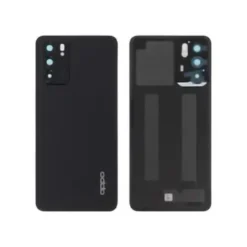 Vitre Arrière + Lentille Caméra Noire Oppo Reno 6 5G (Compatible)