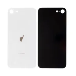 Plaque arrière en verre NEUTRE iPhone SE 2020 blanc (pour machine laser)