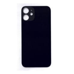 Plaque arrière en verre NEUTRE iPhone 12 mini noire (pour machine laser)