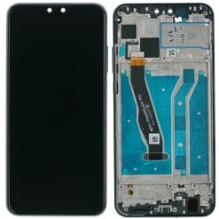 Ecran LCD + Vitre Tactile (avec châssis) Noir Huawei Y9 2019 (Compatible)