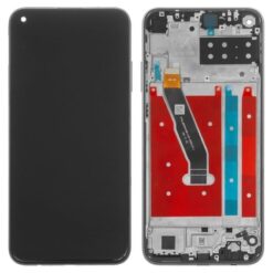 Ecran LCD + Vitre Tactile (Avec Châssis) Noir Huawei P40 Lite E (Compatible)