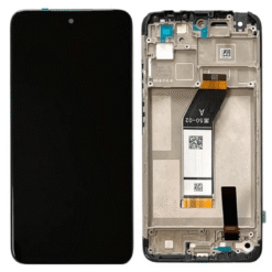 Ecran LCD + Vitre Tactile (avec châssis) Noir Xiaomi Redmi 10C (Reconditionné)