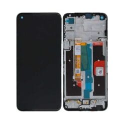 Ecran Lcd + Vitre tactile avec châssis noir Realme 8i (Officiel)
