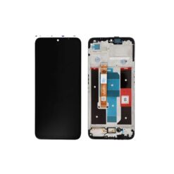 Ecran Lcd + Vitre tactile avec châssis noir Realme C35 (Officiel)