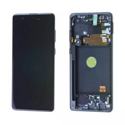 Ecran OLED + Vitre Tactile (avec châssis) Noir Samsung Galaxy Note 10 Lite (N770F) (Compatible)