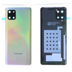 Vitre arrière + vitre caméra Samsung Galaxy Note 10 Lite SM-N770 argent (Officiel)