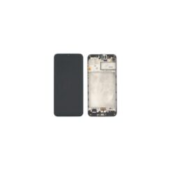 Ecran LCD + vitre tactile + châssis Noir Samsung Galaxy M30s (Officiel)