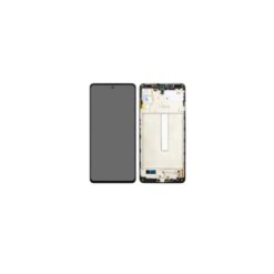 Ecran LCD + vitre tactile + châssis Noir Samsung Galaxy M52 (Officiel)