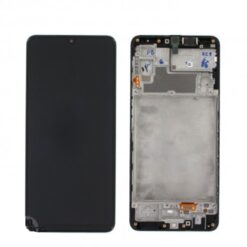 Ecran Oled  + Vitre Tactile + châssis noir Samsung Galaxy M22 M225F (officiel) Sans Batterie