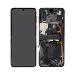 Ecran OLED + Vitre Tactile + châssis Graphite Samsung Galaxy Z Flip 4 5G F721B (officiel)