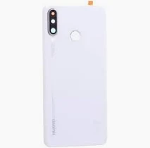 Vitre arrière + vitre caméra + capteur d'empreinte Huawei P30 Lite New edition 24mp (Officiel)  Blanche