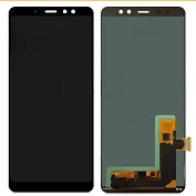 Ecran LCD + Vitre Tactile Samsung Galaxy A8 Plus 2018 A730F (Officiel) Noir