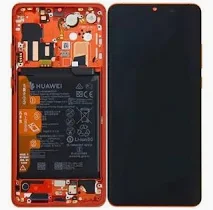 Ecran LCD + Vitre Tactile + batterie + châssis Orange Huawei P30 Pro Amber Sunrise  (officiel)