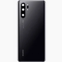 Vitre Arrière + Lentille Caméra Noire Huawei P30 Pro (Compatible)