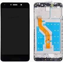 Ecran LCD + Vitre Tactile (avec châssis) Noir Huawei Y7 2018 (Compatible)