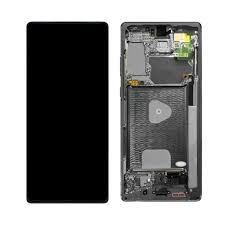 Ecran OLED + Vitre Tactile (avec châssis) Noir Samsung Galaxy Note 20 (N980F) (Compatible)