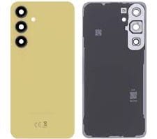 Vitre arrière + lentilles caméra Jaune Samsung Galaxy S24 FE (S721B) (Officiel)
