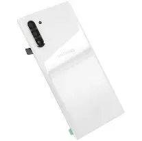 Vitre arrière + vitre caméra Samsung Galaxy Note 10 SM-N970 blanc (Officiel)
