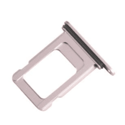 Tiroir Double SIM Rose iPhone 15 Plus (Compatible)