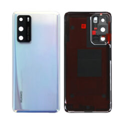 Vitre arrière + lentille caméra Huawei P40 Pro Plus (Officiel) Blanche