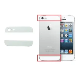 Caches arrière haut et bas iPhone 5S Blanc