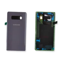 Vitre arrière + Vitre caméra Samsung Galaxy Note 8 SM-N950F (officiel) Gris