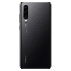 Vitre Arrière + Lentille Caméra Noire Huawei P30 (Compatible)