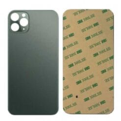 Plaque arrière en verre NEUTRE iPhone 11 PRO vert (pour machine laser)