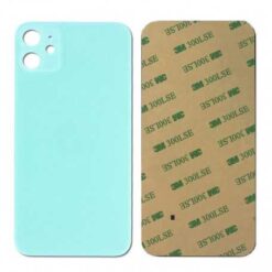 Plaque arrière en verre NEUTRE iPhone 11 vert (pour machine laser)