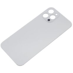 Plaque arrière en verre NEUTRE iPhone 12 pro max Argent (pour machine laser)