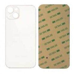 Plaque arrière en verre NEUTRE iPhone 13 mini argent (pour machine laser)
