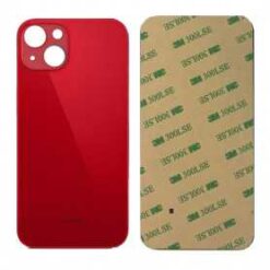 Plaque arrière en verre NEUTRE iPhone 13 mini rouge (pour machine laser)