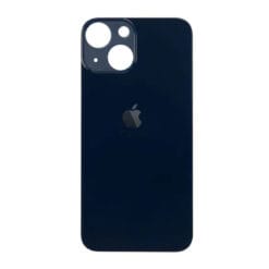 Plaque arrière en verre NEUTRE iPhone 13 noire (pour machine laser)