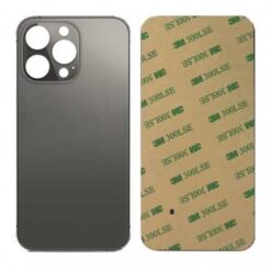Plaque arrière en verre NEUTRE iPhone 13 Pro Max noire (pour machine laser)