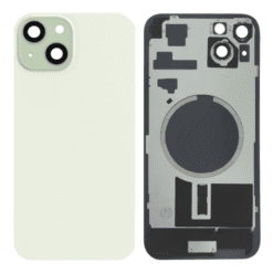 Vitre arrière avec MagSafe (sans adhésif) pour iPhone 15 Plus - Grade A (avec Logo) Vert