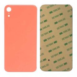 Plaque arrière en verre NEUTRE iPhone XR corail (pour machine laser)